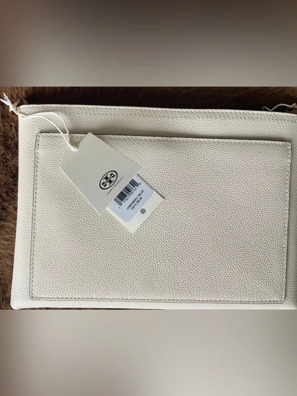 NWT Tory Burch Blake Swingpack Crossbody Clutch Leather Bag – Ivory/Off-White